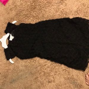 Sweet heart rose dress black with rose